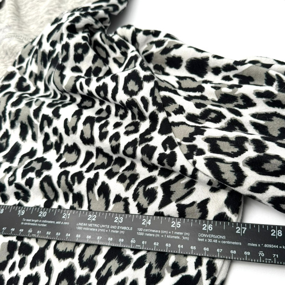 BLUE‎ LIFE Women's S/M White Leopard Print Robe Belted Soft Thick Made in USA - Picture 7 of 9